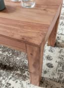 FINEBUY Couchtisch Massivholz Akazie 45x45x40 cm Quadratisch Modern Bild 5