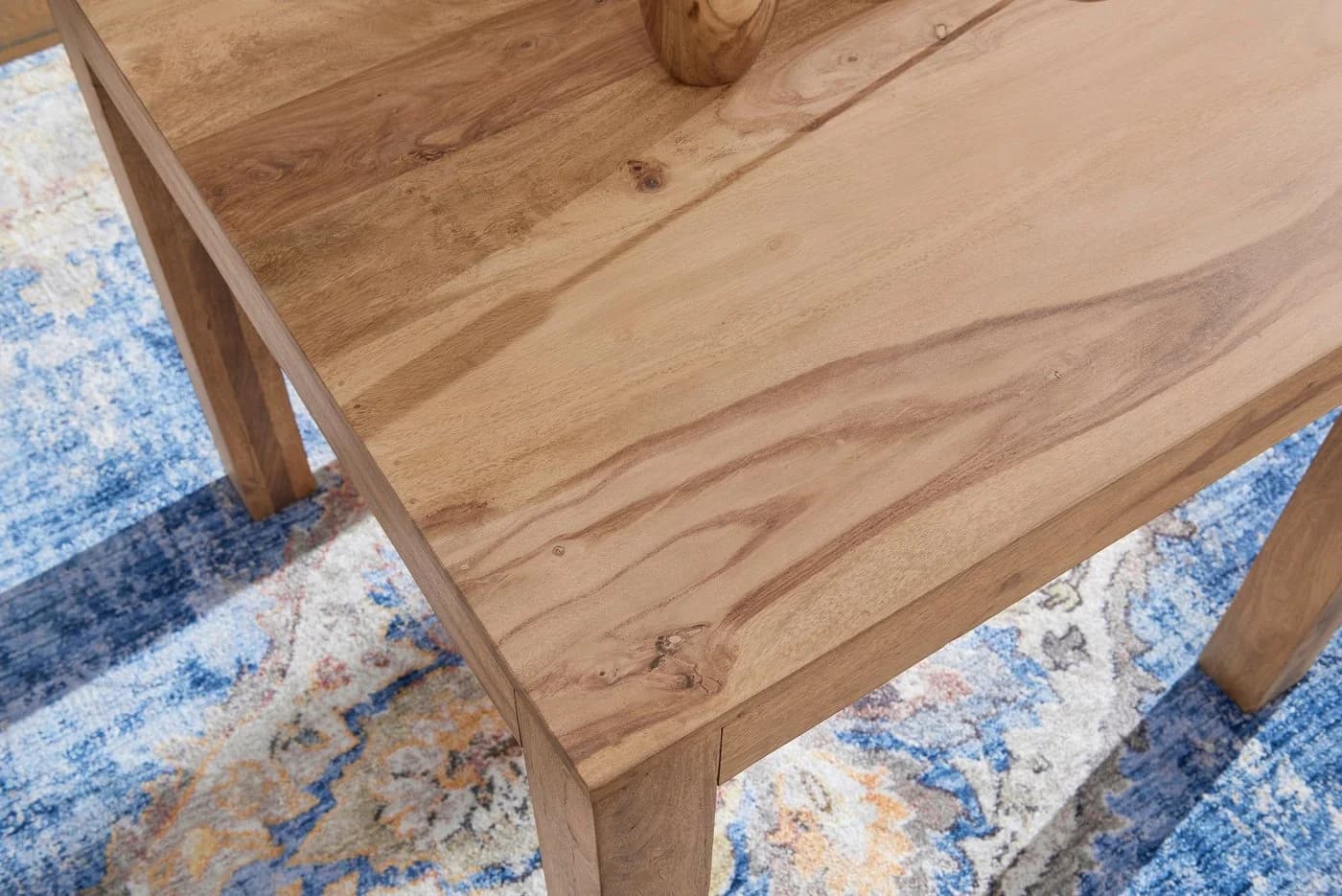 FINEBUY Esstisch 80cm Massivholz Akazie Modern - Bild 5