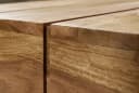 FINEBUY Couchtisch Massivholz Akazie Block Design Modern Bild 4