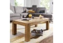 FINEBUY Couchtisch Akazie Massivholz Landhaus Modern Rechteckig Bild 2