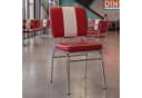 FINEBUY Esszimmerstuhl American Diner Retro Stuhl Kunstleder Rot Bild 2