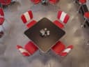 FINEBUY Esszimmerstuhl American Diner Retro Stuhl Kunstleder Rot Bild 5