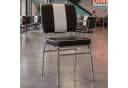 FINEBUY Esszimmerstuhl American Diner Retro Schwarz Kunstleder Bild 2
