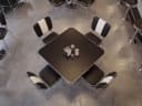 FINEBUY Esszimmerstuhl American Diner Retro Schwarz Kunstleder Bild 4