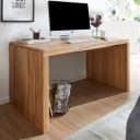 FINEBUY Akazie Massivholz Schreibtisch Modern Bild 2