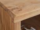 FINEBUY Akazie Massivholz Schreibtisch Modern Bild 5