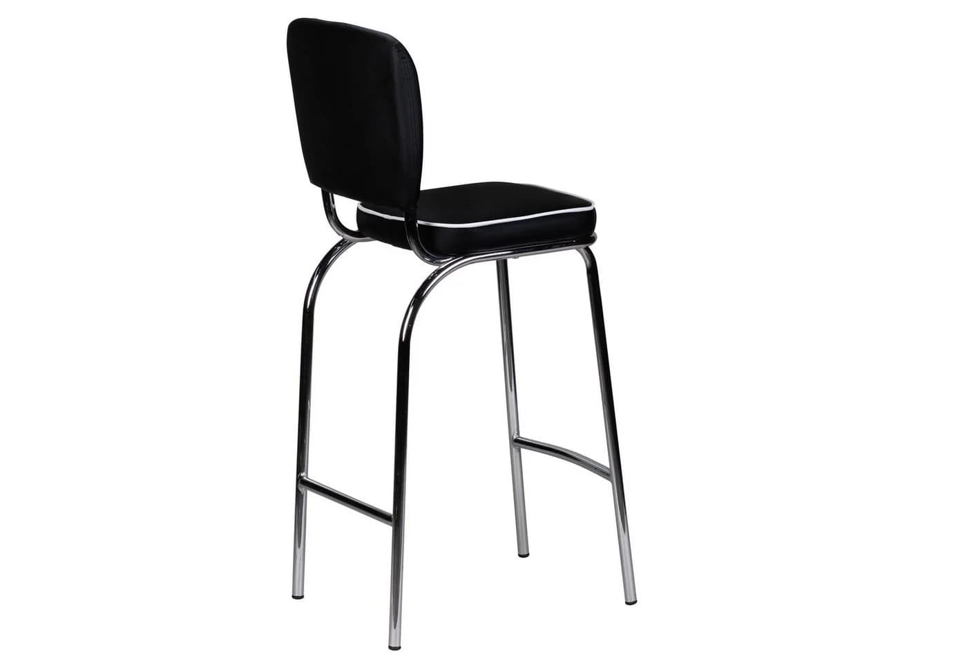 FINEBUY Barhocker SuVa2790_1 American Diner Retro Stuhl Schwarz/Weiß - Bild 4