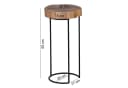 FINEBUY Beistelltisch Akazie Massivholz Modern mit Metallgestell Bild 1