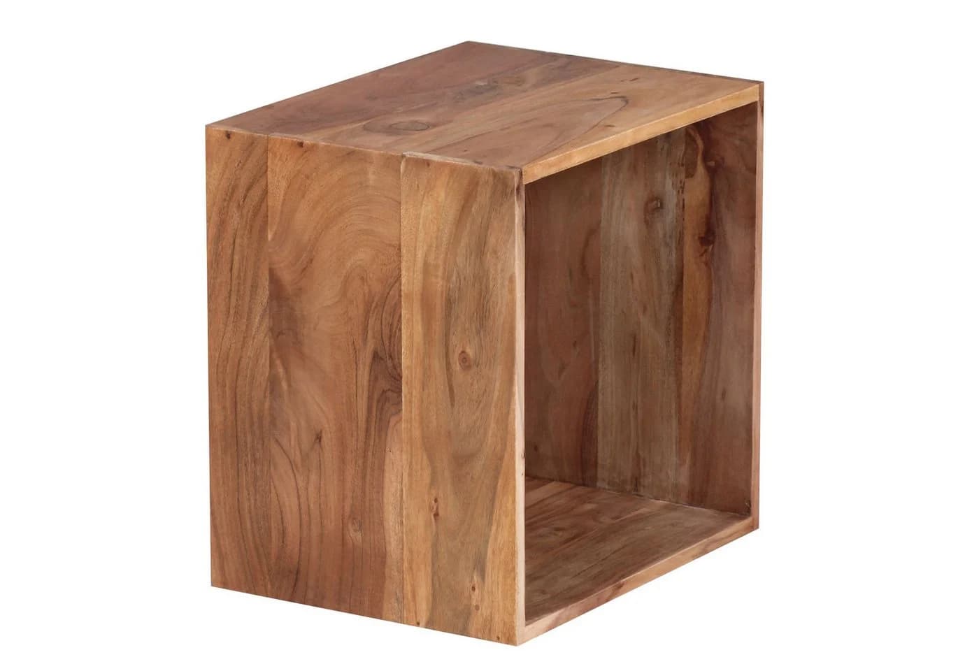 FINEBUY Würfelregal Akazie Massivholz 43,5x43,5x33 cm - Bild 5