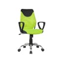 AMSTYLE Kinder-Drehstuhl KiKa Schwarz-Limette Ergonomisch Bild 1