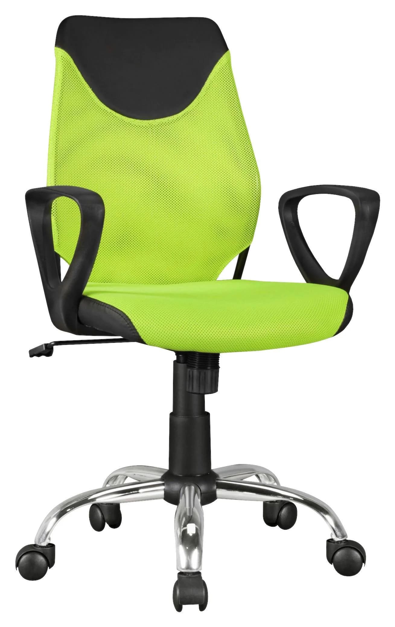 AMSTYLE Kinder-Drehstuhl KiKa Schwarz-Limette Ergonomisch - Bild 2