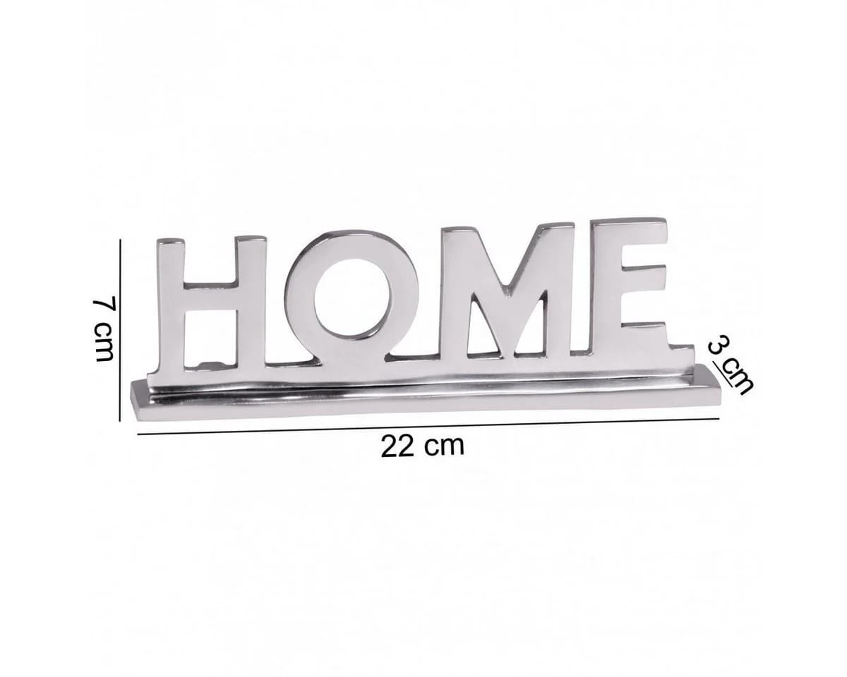 Wohnling Deko-Buchstaben Home Schriftzug Silber Aluminium - Bild 3