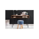 WOHNLING Schreibtisch BAGLI Massivholz Braun Industrial Retro Bild 1