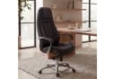 FINEBUY Chefsessel AUSTIN Echtleder Schwarz Ergonomisch Bild 2