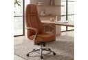 FINEBUY Bürostuhl AUSTIN Echtleder Caramel Chefsessel Bild 2