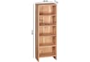 FINEBUY CD-Regal Massivholz 5 Fächer Landhausstil Akazie Bild 3