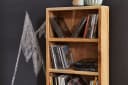 FINEBUY CD-Regal Massivholz 5 Fächer Landhausstil Akazie Bild 5