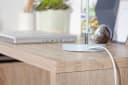 FineBuy Schreibtisch MASSA mit Rollcontainer 120cm 3 Schubladen Sonoma Bild 5