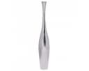 FINEBUY Aluminium Blumenvase Silber Glänzend Handgefertigt Bild 2