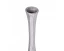 FINEBUY Aluminium Blumenvase Silber Glänzend Handgefertigt Bild 3