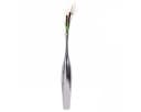 FINEBUY Dekovase Aluminium Blumenvase Silber Glänzend 100 cm Bild 2