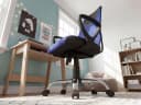 FINEBUY Drehstuhl TERNI Kinder Schreibtischstuhl Blau Bild 5