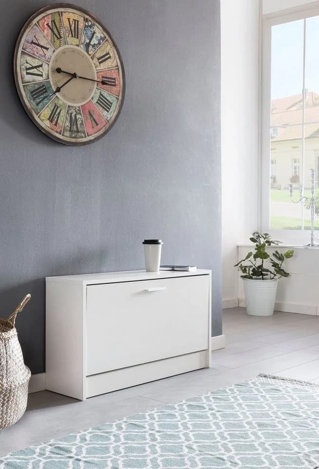 Wohnling Schuhbank Weiß Modern Flurbank mit Sitzfläche - Bild 5