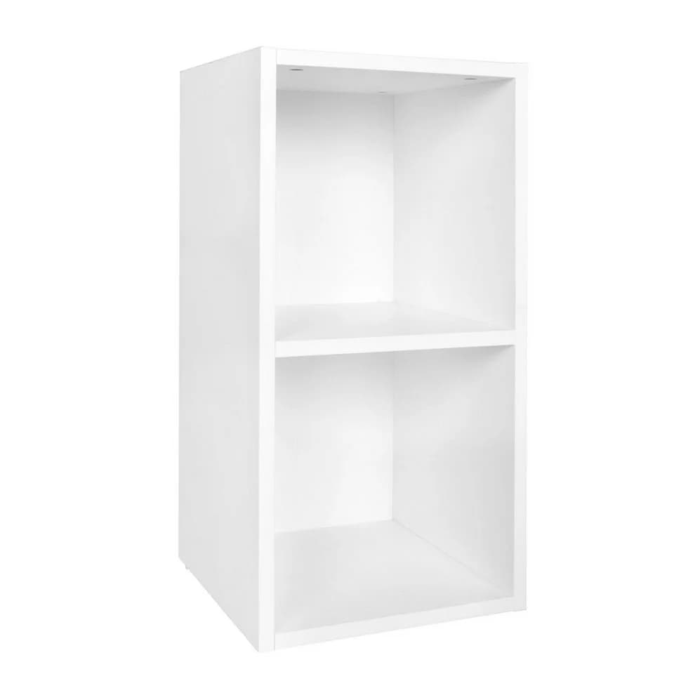 FINEBUY Standregal Modern Weiß 2 Fächer Holzregal - Bild 2