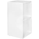 FINEBUY Standregal Modern Weiß 2 Fächer Holzregal Bild 3