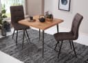 Wohnling Esstisch Massivholz Akazie Metall Industrial 80cm Bild 5
