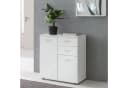 FINEBUY Sideboard SuVa11838_1 70 cm Weiß mit 2 Türen & 2 Schubladen Kommode Aktenschrank Bild 1