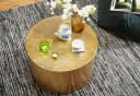 FINEBUY Couchtisch Rund Aluminium Hammerschlag Gold Bild 4