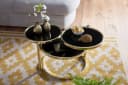 Glamouröser Couchtisch aus Metall und Glas Bild 4