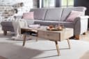 FineBuy Couchtisch Massivholz Rechteckig 95cm Schublade & Ablagefach Bild 2