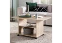 FINEBUY Couchtisch Sonoma Grau mit Stauraum und Rollen Bild 2