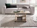 FINEBUY Couchtisch Sonoma Grau mit Stauraum und Rollen Bild 4