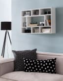 FINEBUY Hängeregal Wandboard Weiß Modern 75x51x16 cm Bild 1