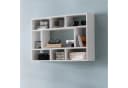 FINEBUY Hängeregal Wandboard Weiß Modern 75x51x16 cm Bild 2
