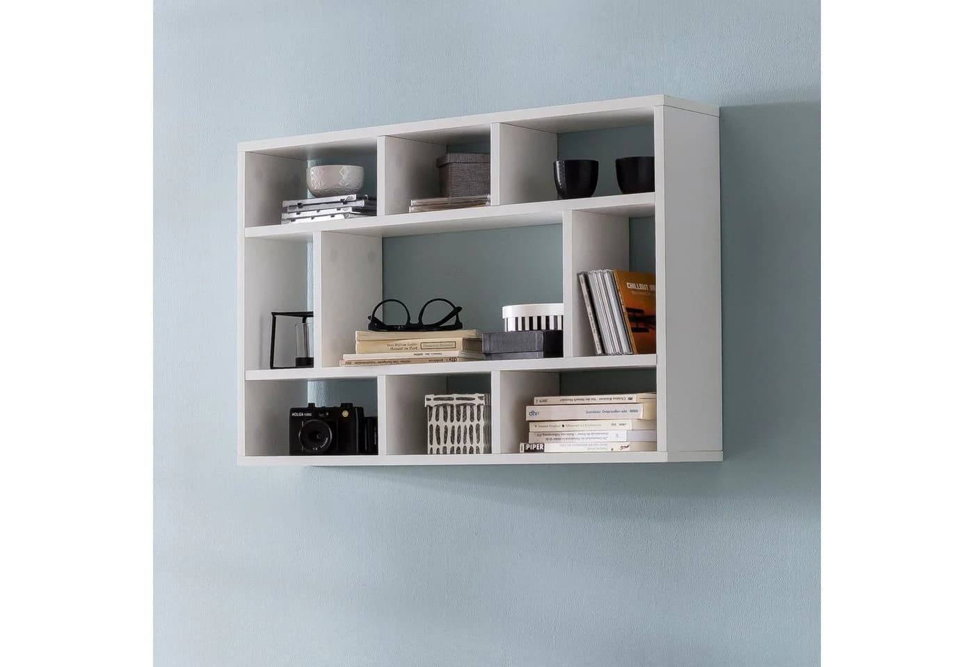 FINEBUY Hängeregal Wandboard Weiß Modern 75x51x16 cm - Bild 2
