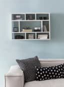 FINEBUY Hängeregal Wandboard Weiß Modern 75x51x16 cm Bild 4