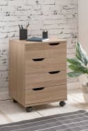 FINEBUY Rollcontainer SV51850 mit 4 Schubladen und Rollen Bild 1