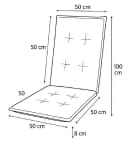 Doppler Sesselauflage 100x50x7 cm für Niedriglehner Stühle Bild 5