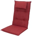 doppler® Hochlehnerauflage 6998 rot mit abnehmbarem Kopfkissen Bild 2