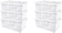 ALPFA Schuhbox 6er Set 5L Klarsicht Stapelbox Kunststoff Bild 2