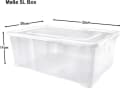 ALPFA Schuhbox 10er Set 5 Liter Klarsichtboxen Stapelboxen Kunststoff Bild 3