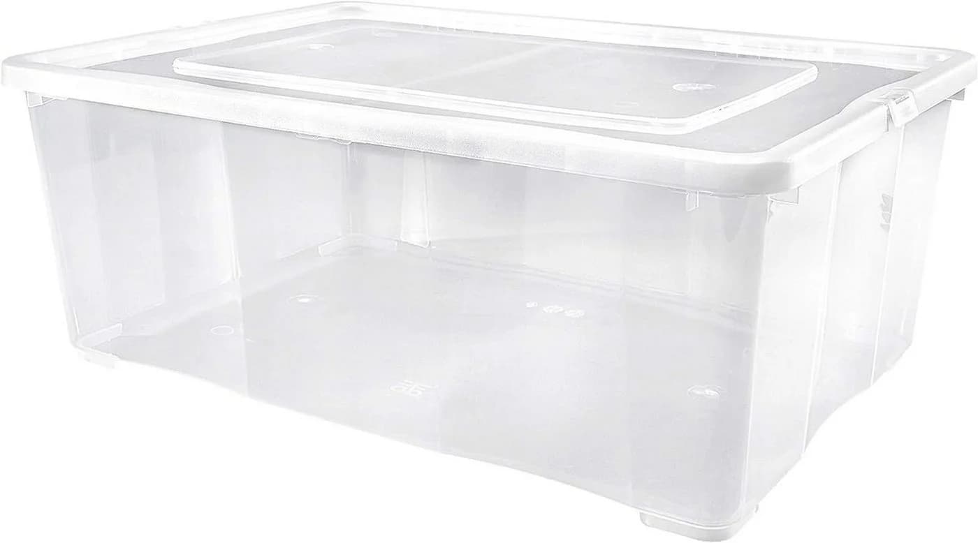 ALPFA Schuhbox 10er Set 5 Liter Klarsichtboxen Stapelboxen Kunststoff - Bild 5