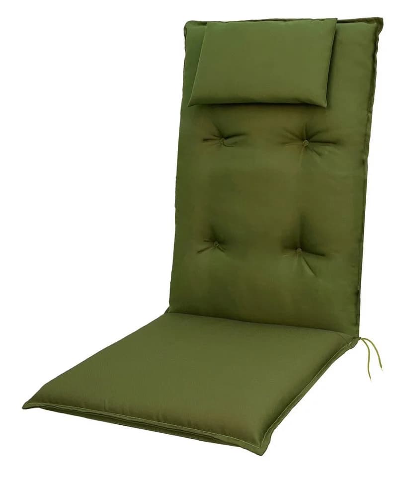 doppler® Hochlehnerauflage 7836 Grün mit Kopfstütze - Bild 2