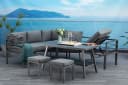 MANDALIKA Gartenlounge-Set Newport Anthrazit 4-tlg. mit Liegefunktion Bild 5