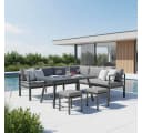 Gardissimo Gartenlounge-Set Lima Lounge 4-tlg. Alu Grau Bild 2