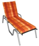 Gardissimo Liegenauflage 2406 190x60 cm Terracotta Kariert Bild 1